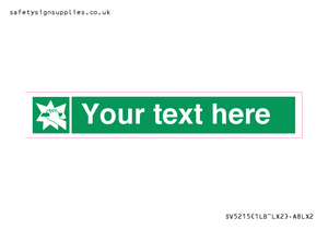 Custom Break Glass Sign